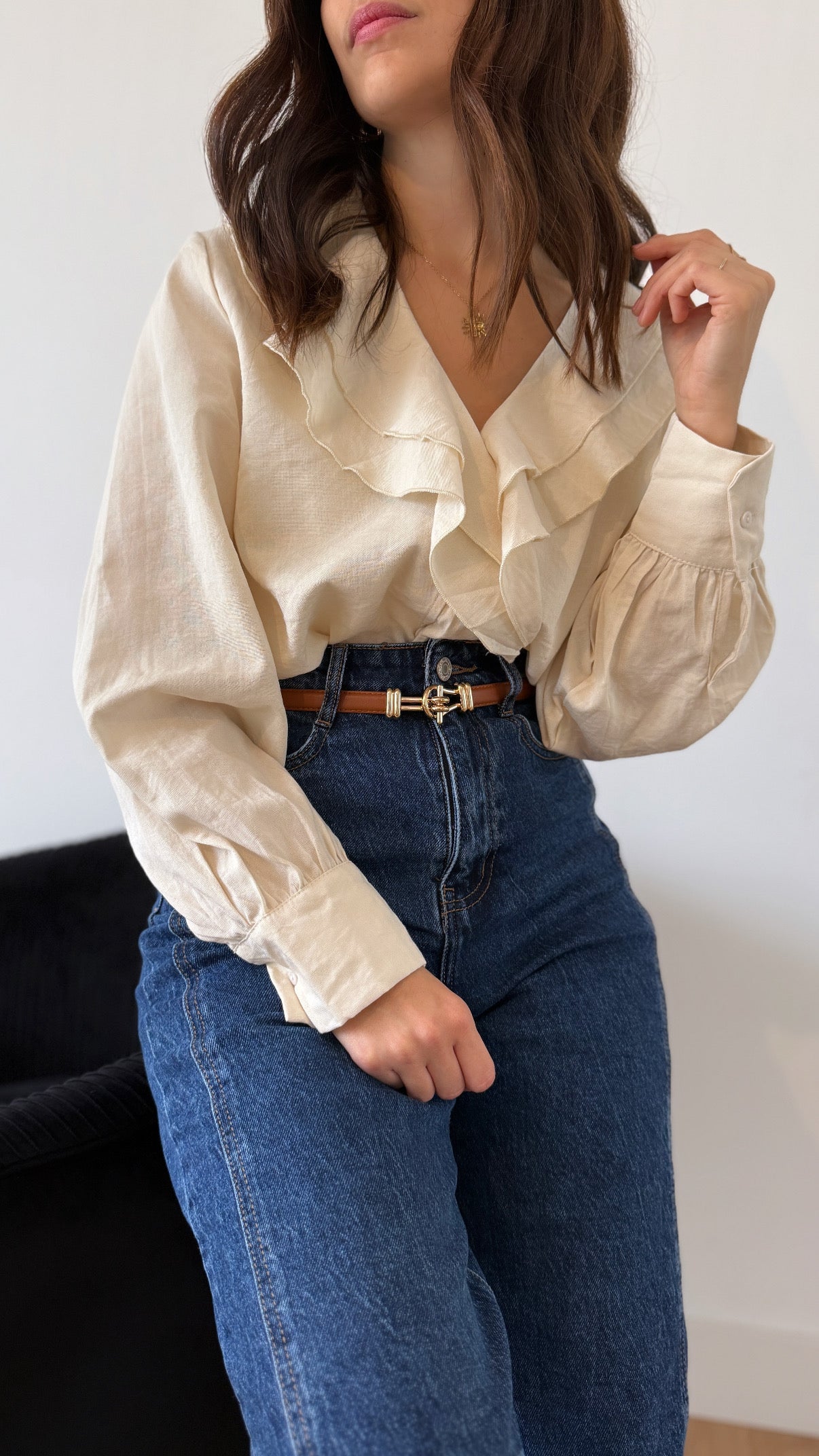 Blouse CLÉMENCE beige