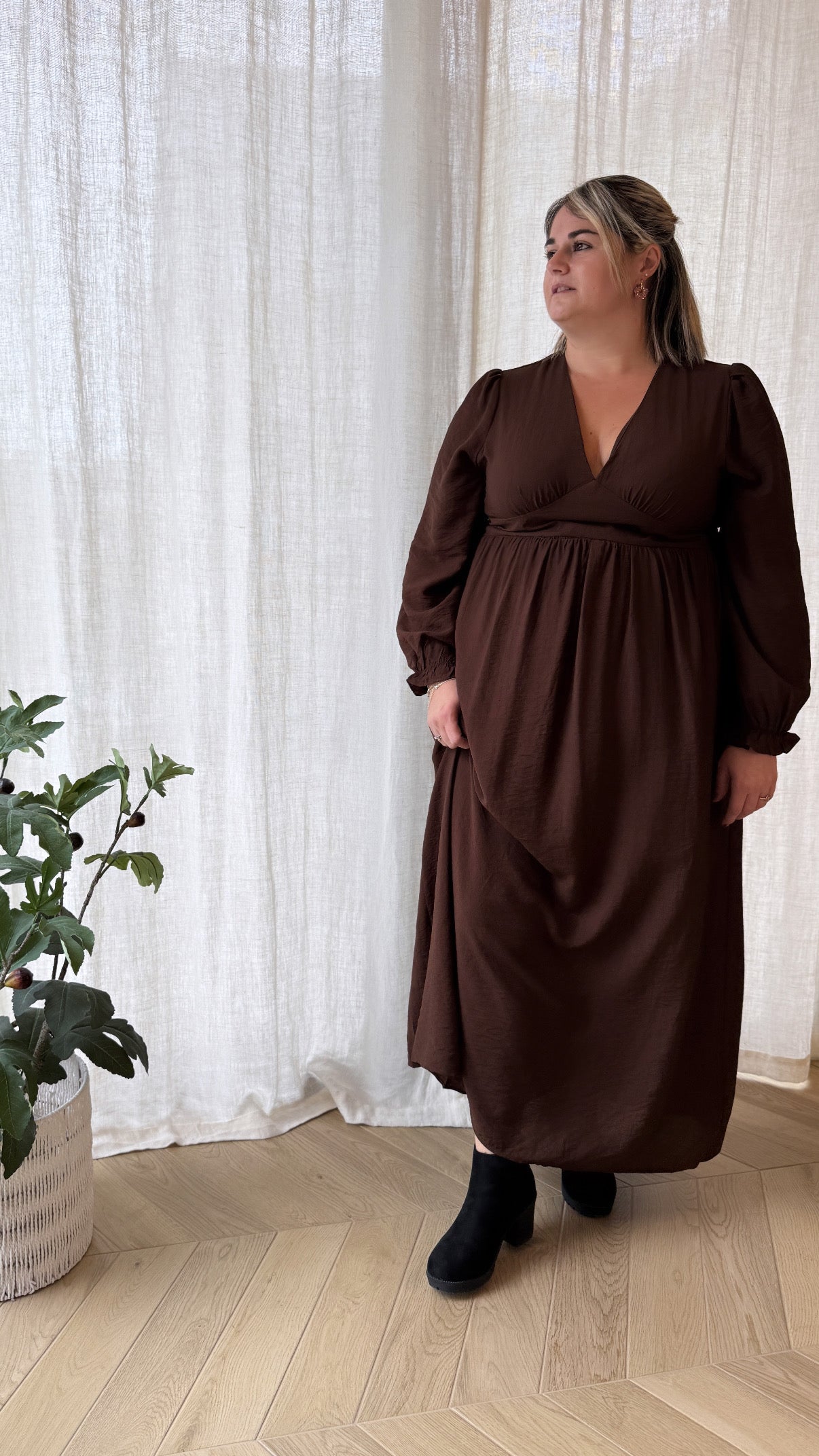 RobRobe longue FELICE marron