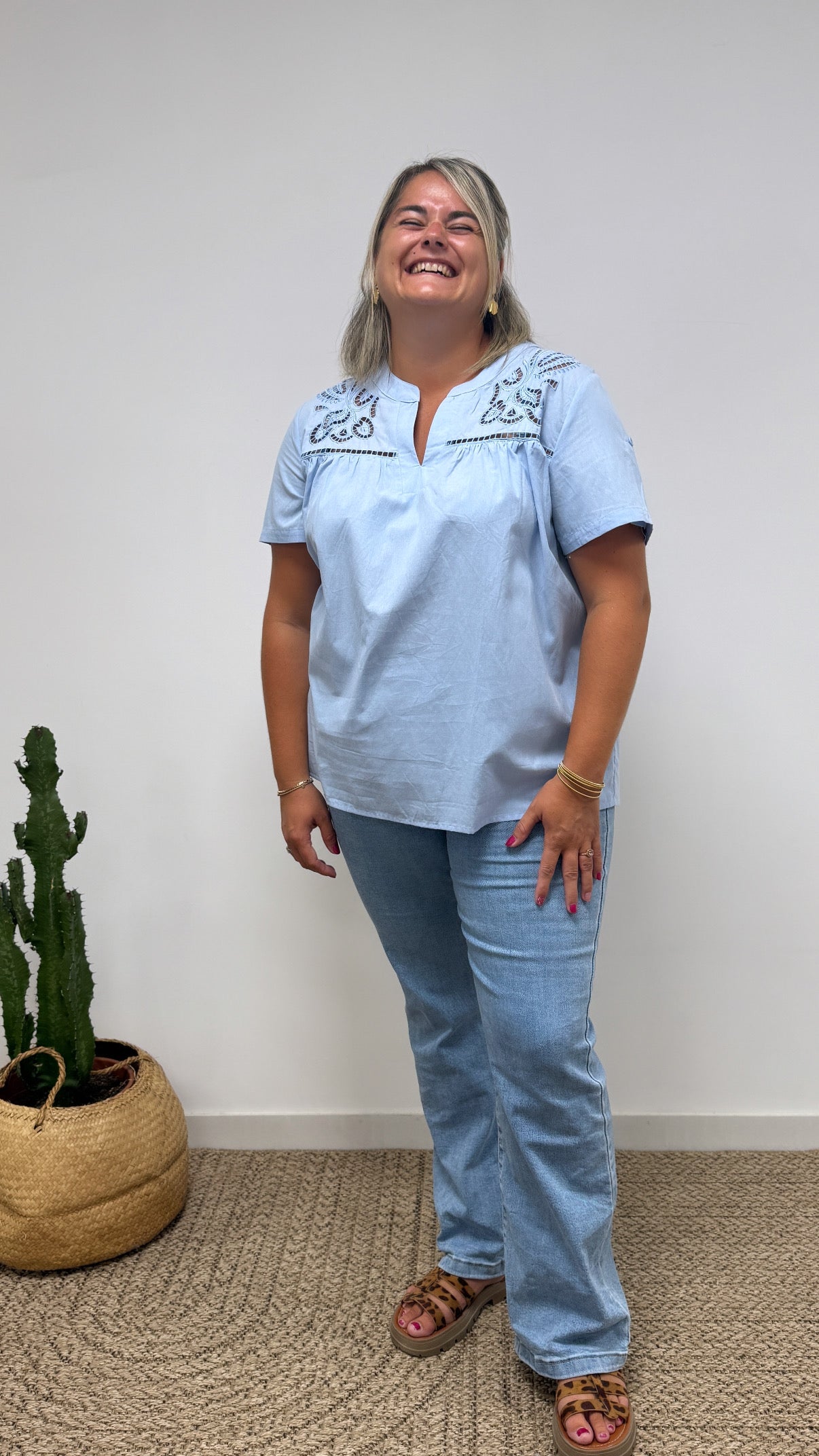 Blouse POLY bleu