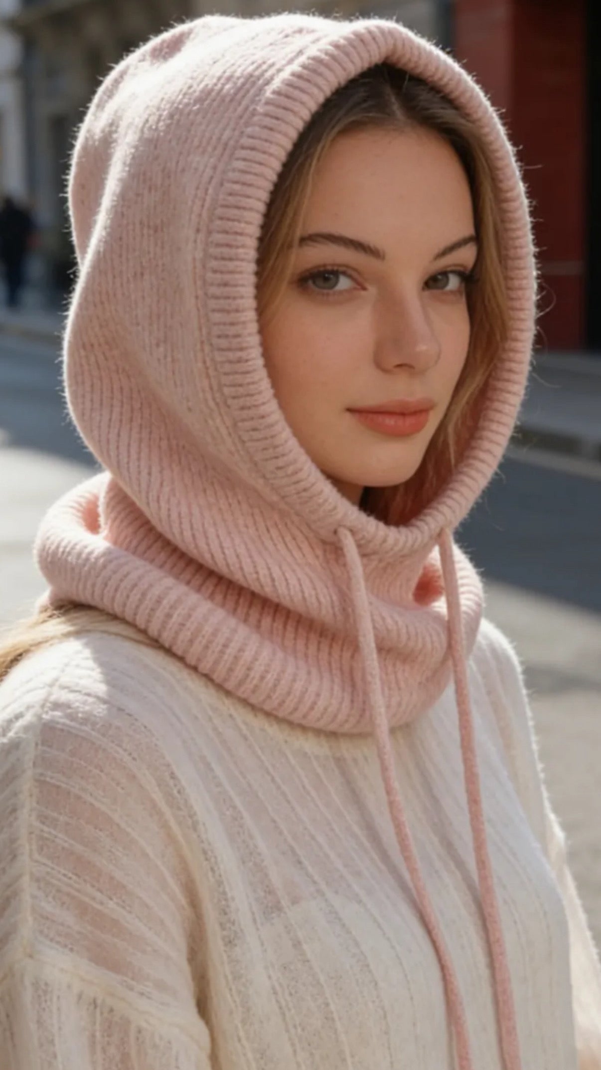 Cagoule LIVY rose pâle