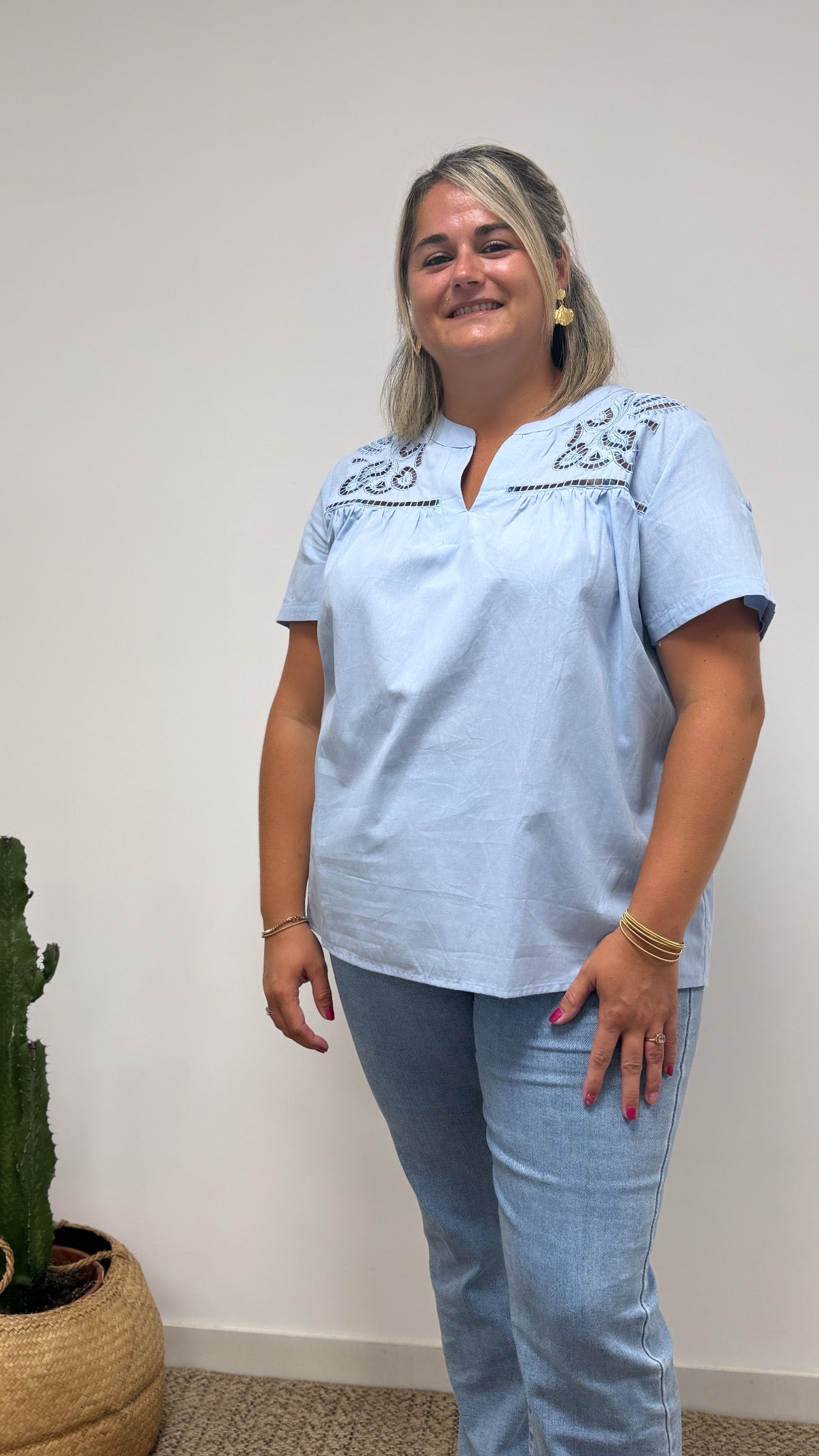 Blouse POLY bleu
