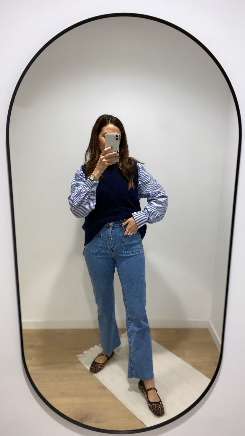 Pantalon BASILE bleu