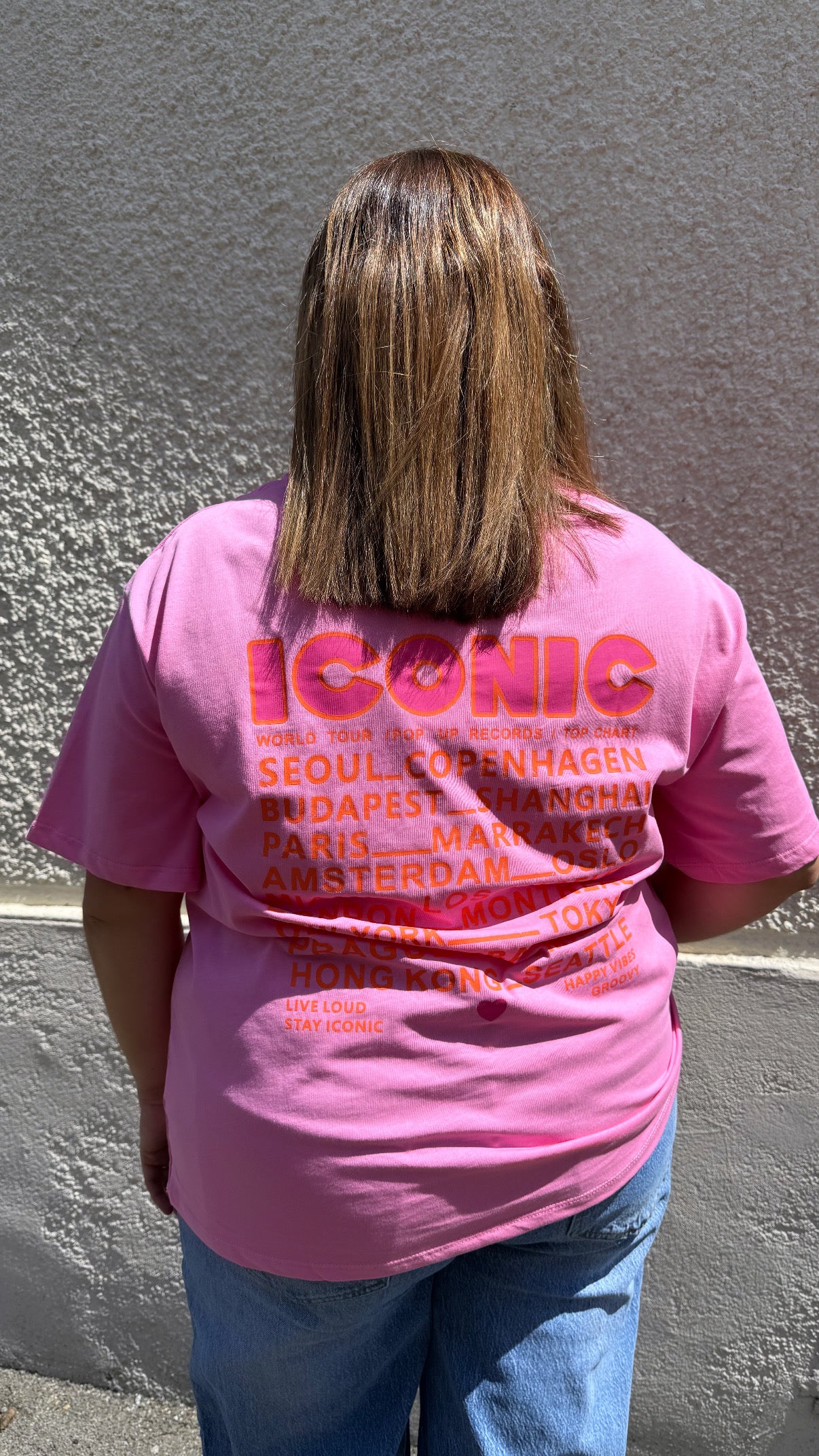 T-shirt Iconic fushia