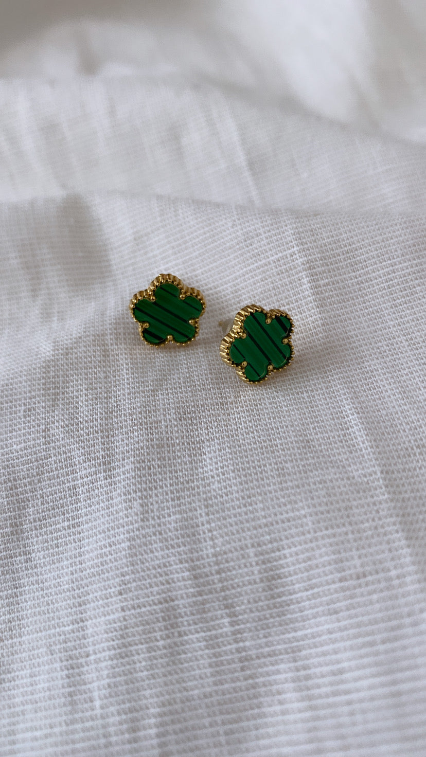 Boucles d'oreilles KIRA verte