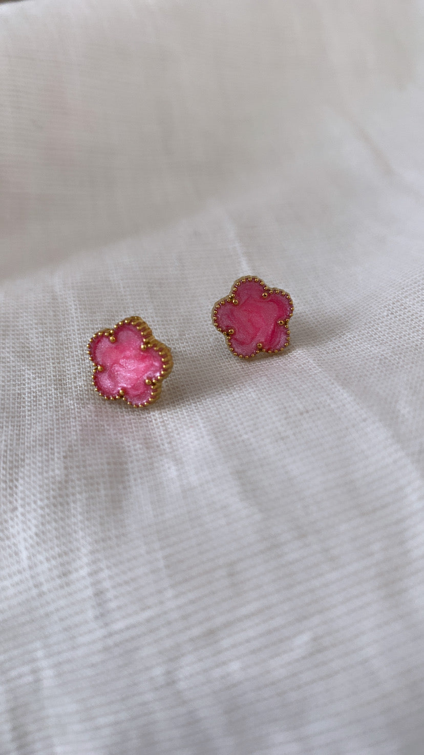 Boucles d'oreilles KIRA rose