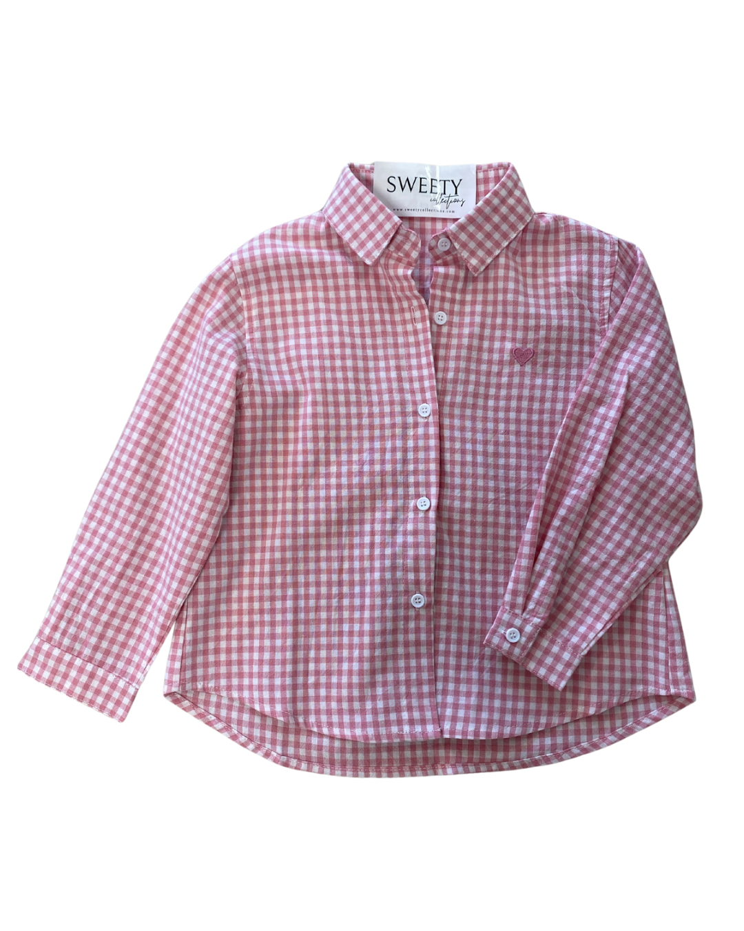 Chemise Vichy rose
