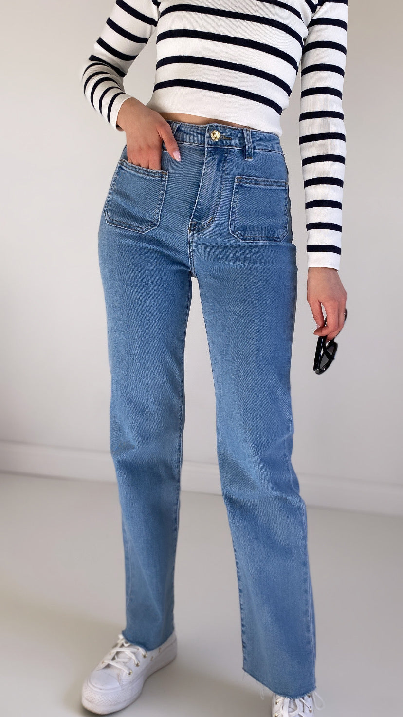 Pantalon BASILE bleu