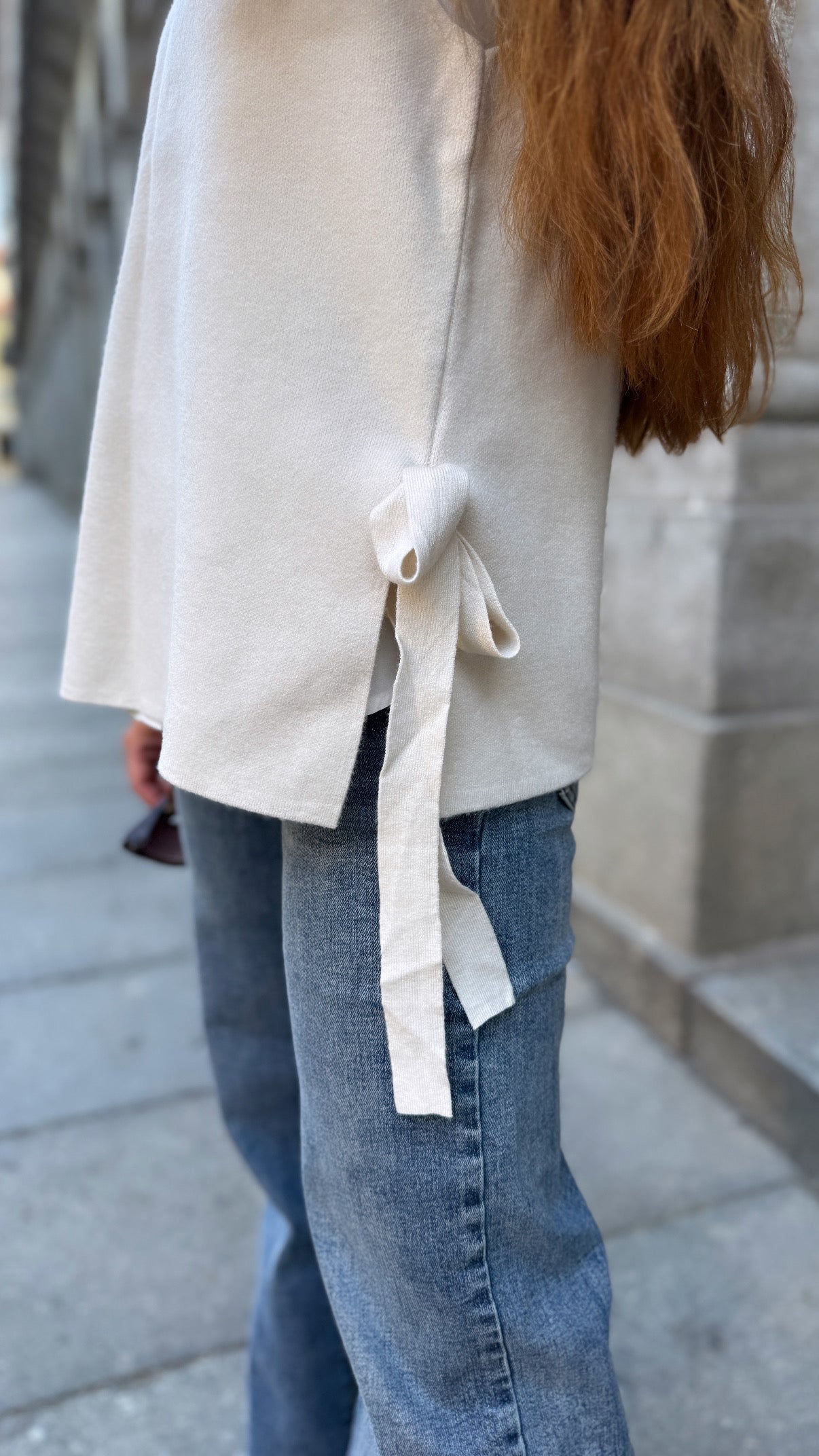 Pull sans manches JESSE beige