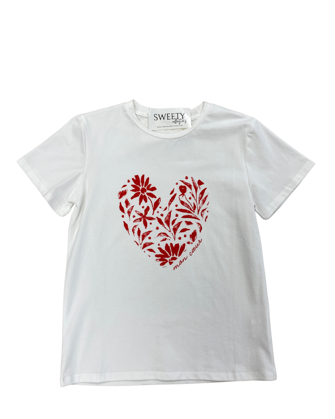 T-shirt cœur rouge