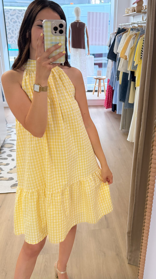 Robe vichy jaune