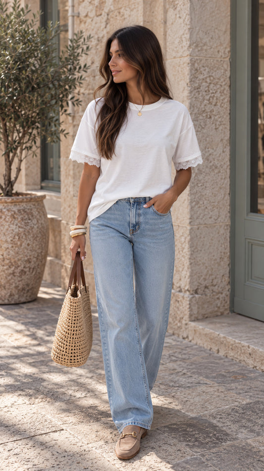 T-shirt LOUISE blanc