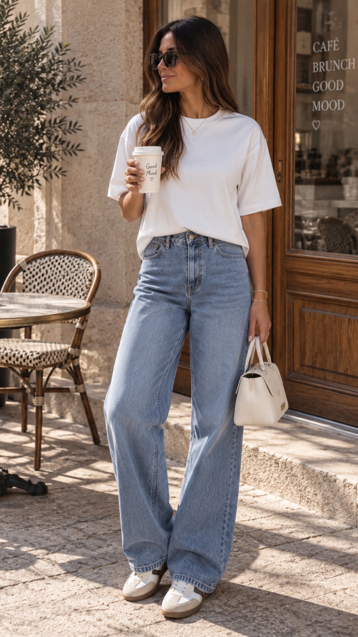 T-shirt blanc ample