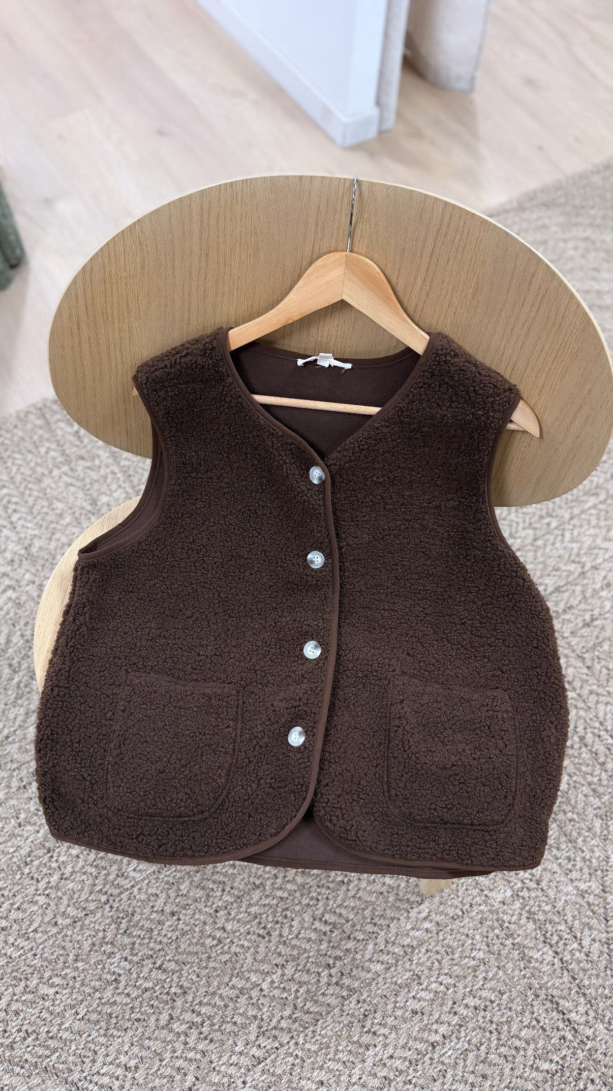 Gilet LINE marron