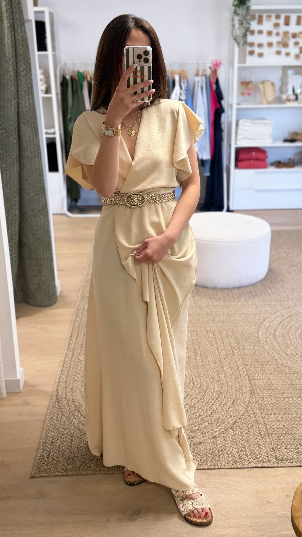 Robe longue SERENA vanille