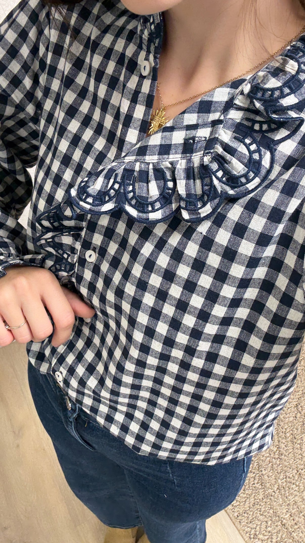 Blouse MILY bleu marine