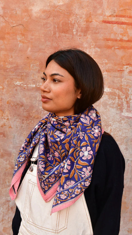 Grand Foulard n•115 Cobalt