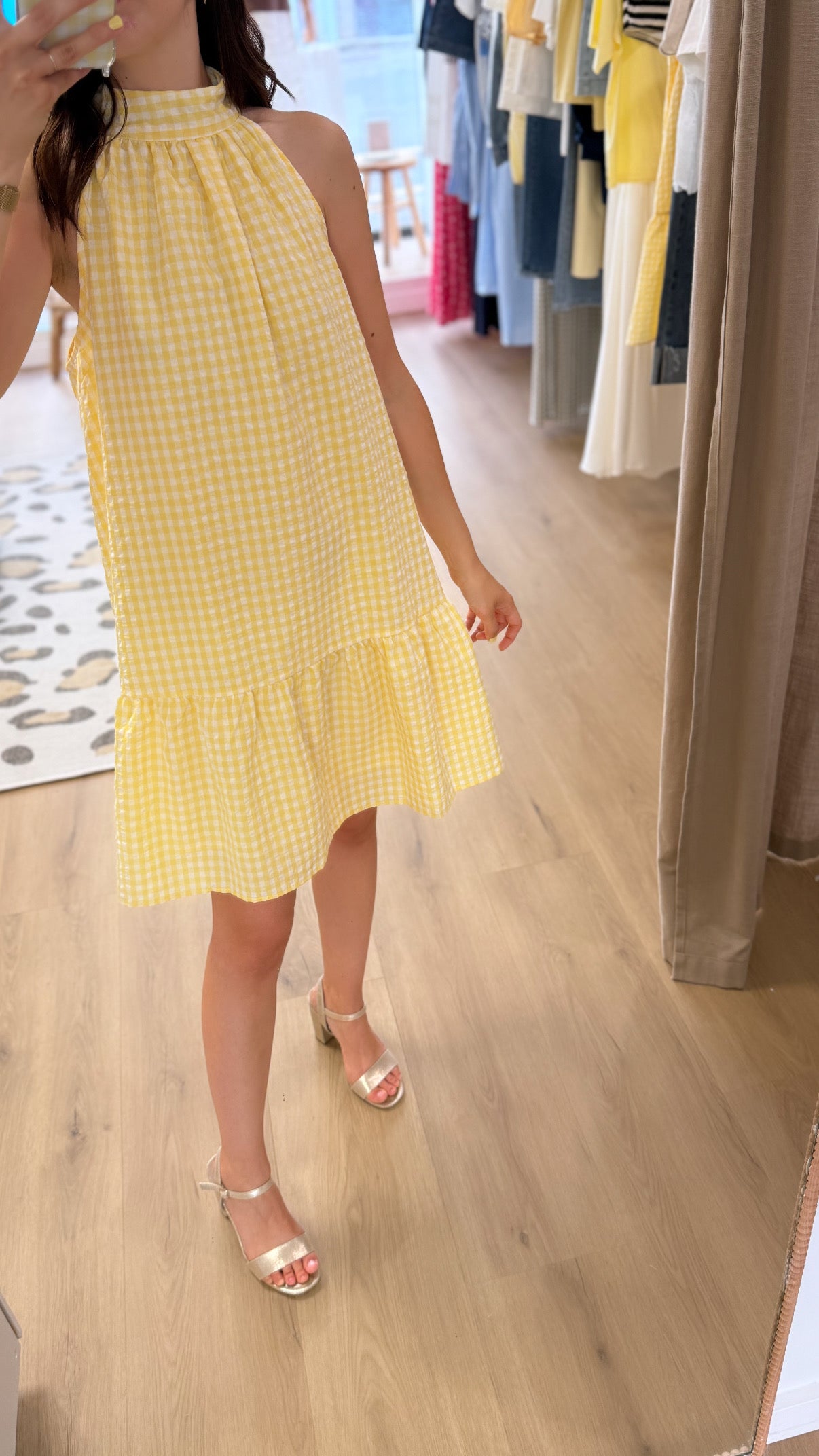 Robe vichy jaune