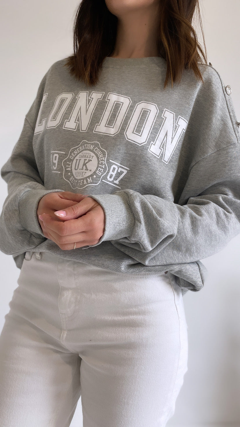 Pull LONDON gris