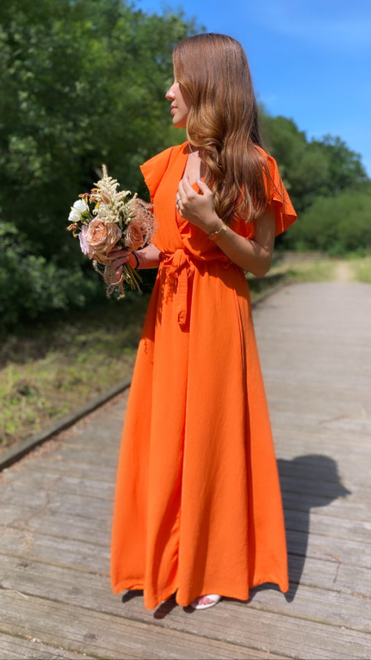 Robe longue SERENA orange