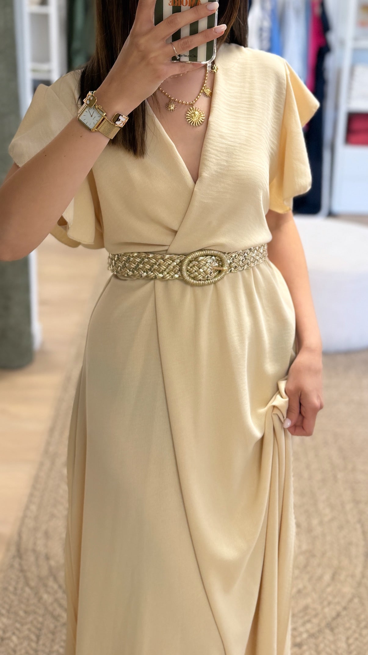 Robe longue SERENA vanille