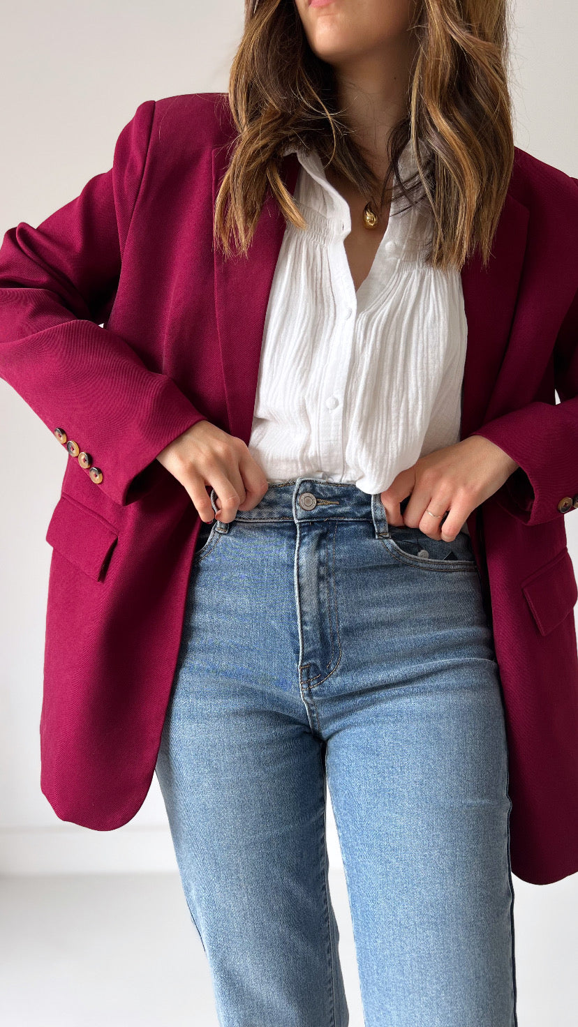 Blazer CÔME bordeaux