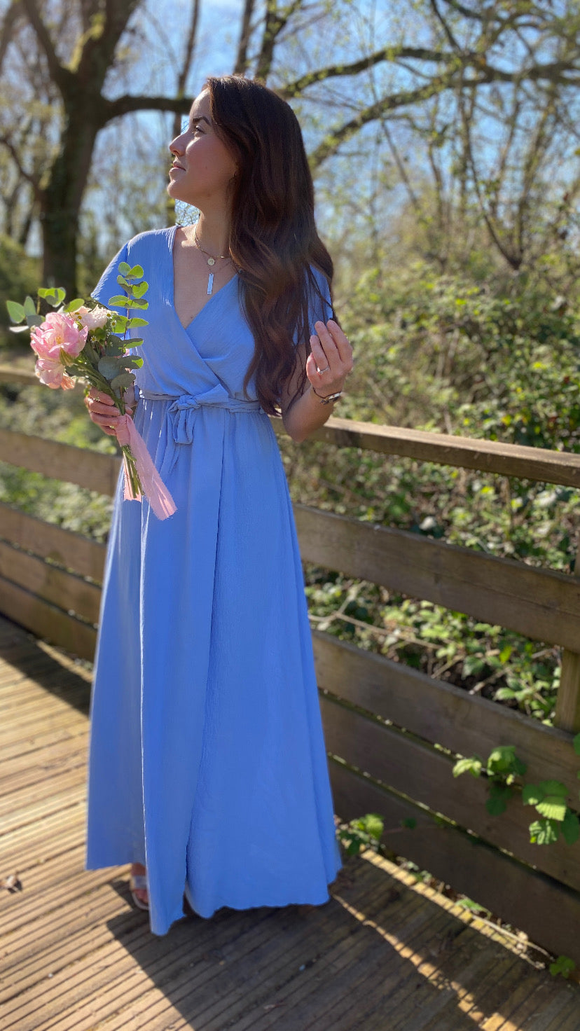 Robe SERENA bleu ciel