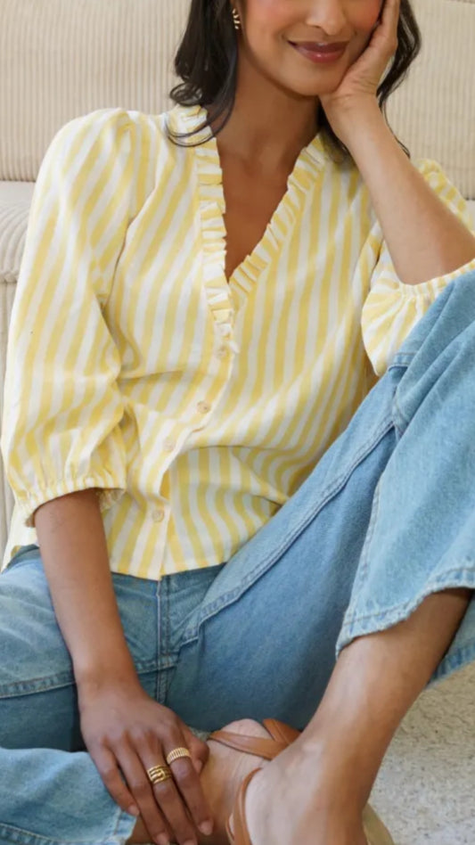 Blouse ROMANE jaune