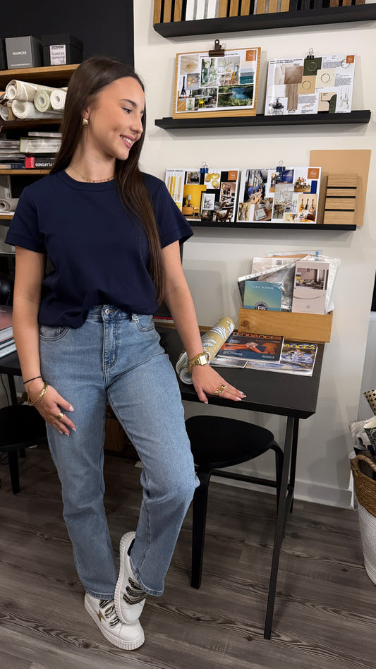 T-shirt GRÂCE bleu marine