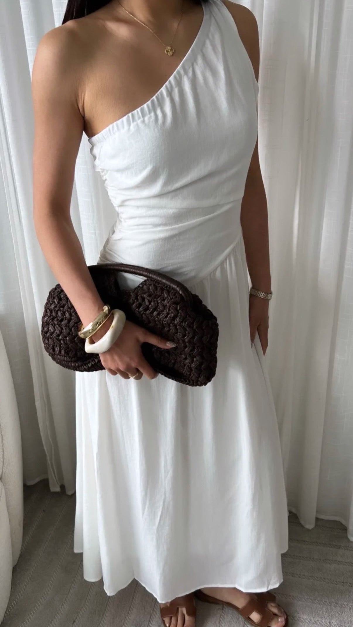 Robe longue blanche