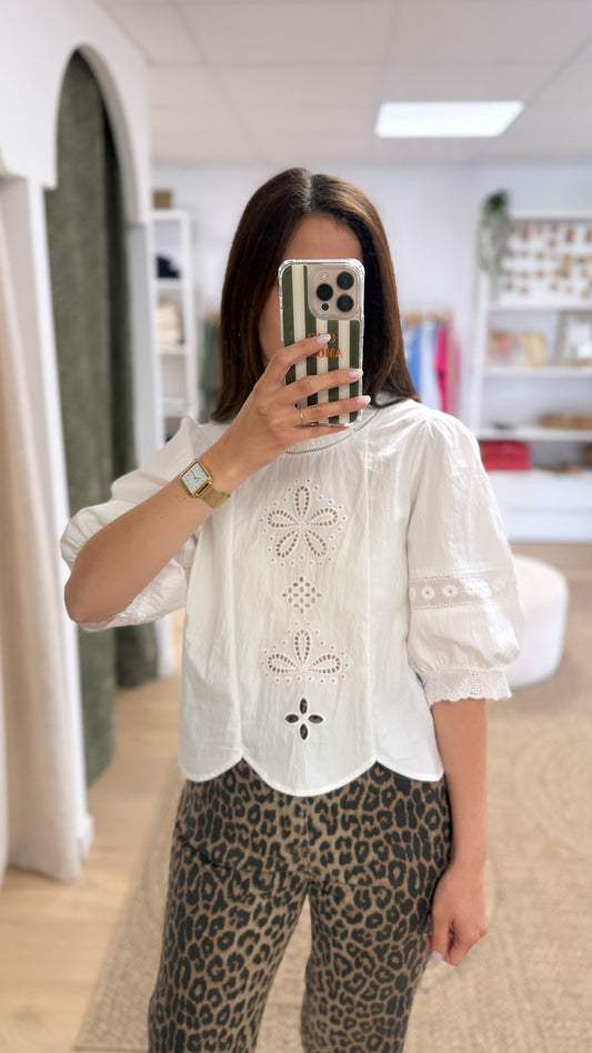 Blouse CLARA blanche