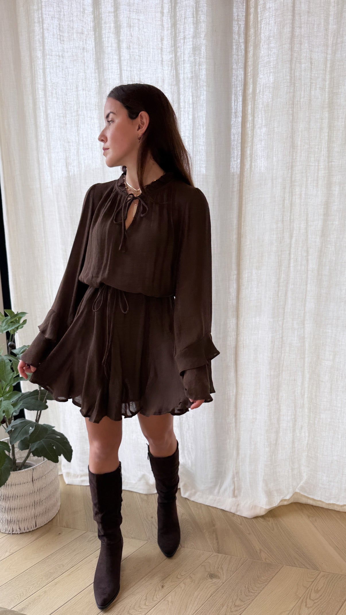 Robe LOVELY marron