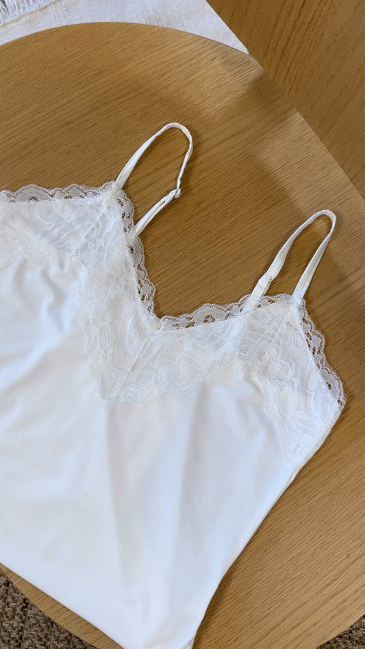 Body dentelle blanc