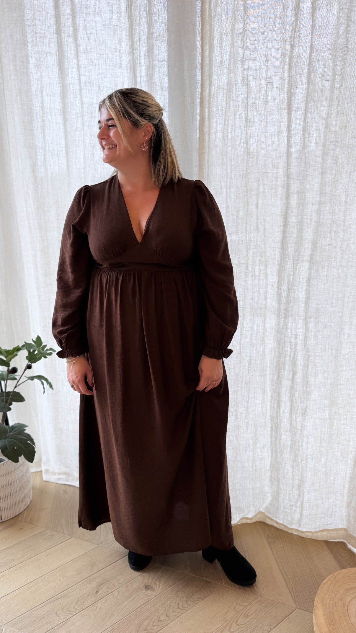 RobRobe longue FELICE marron