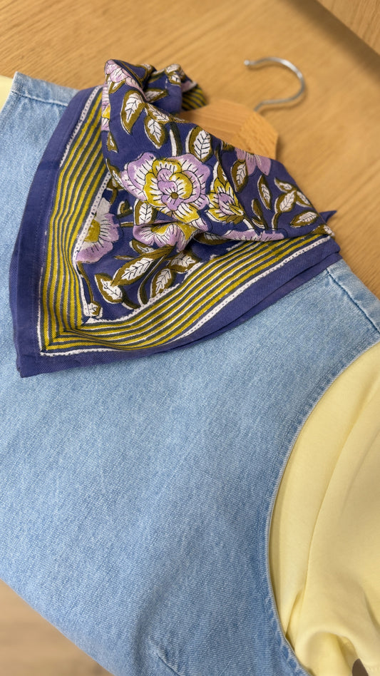 Petit Foulard N•113 bleu