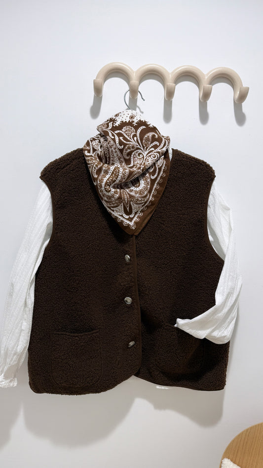 Gilet LINE marron