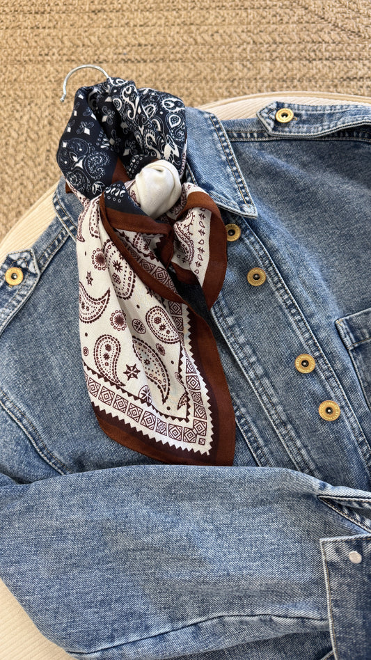 Foulard BAIA bleu marine