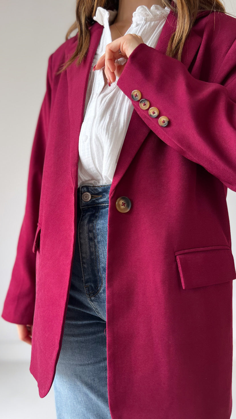 Blazer CÔME bordeaux