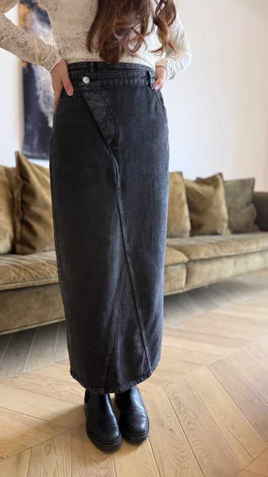 Jupe en jean noire