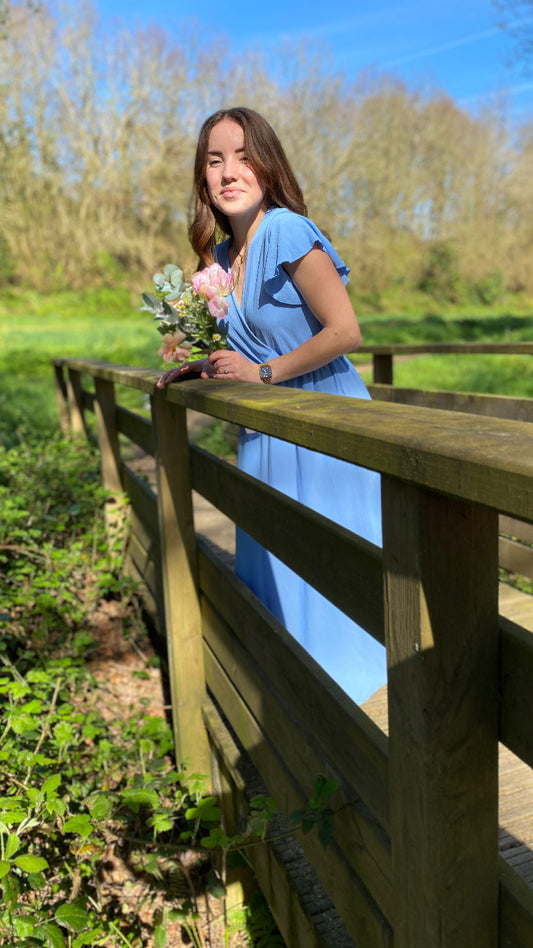 Robe SERENA bleu ciel