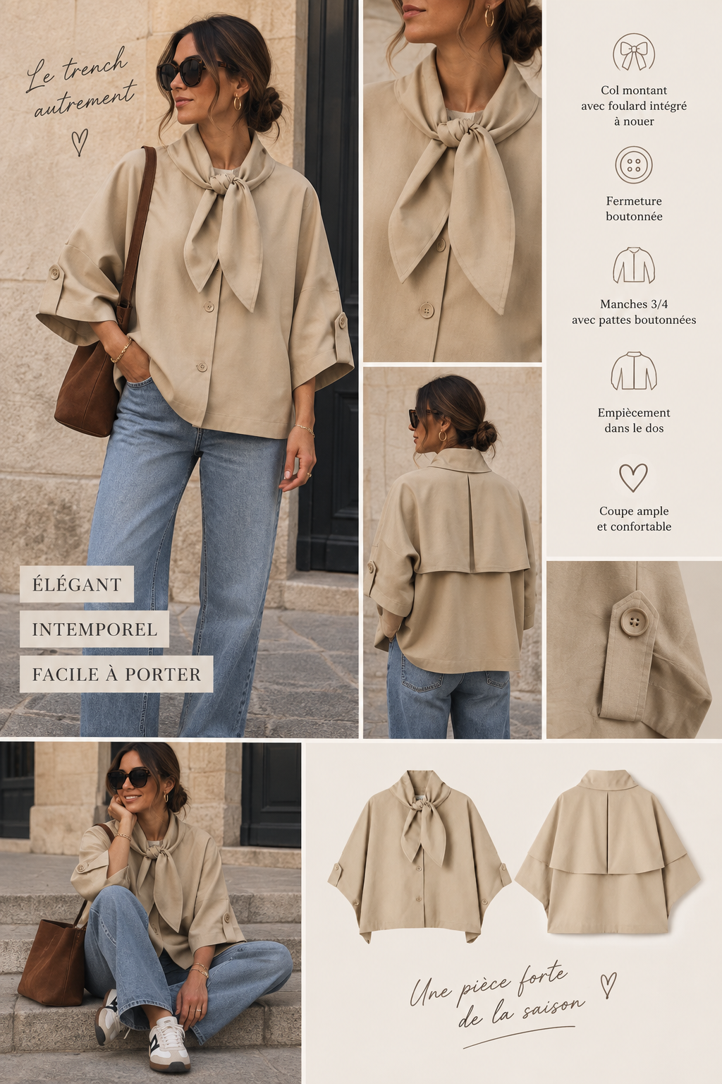 Trench cape CLYDE
