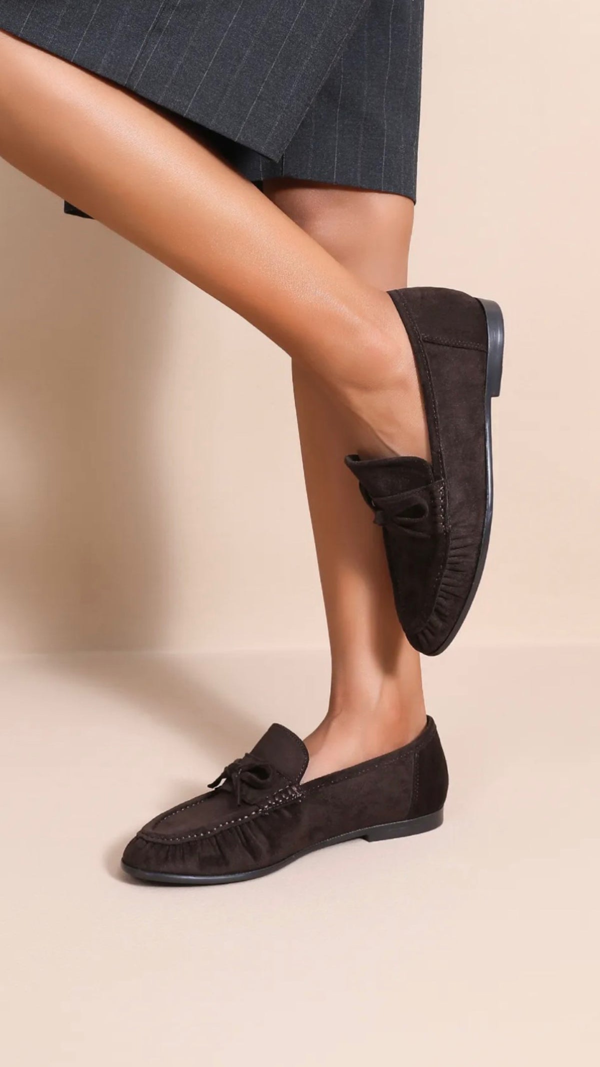 Mocassins noeuds marron