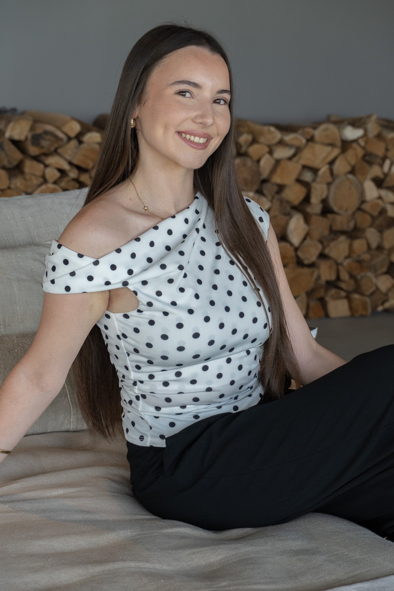 Top MIMI à pois