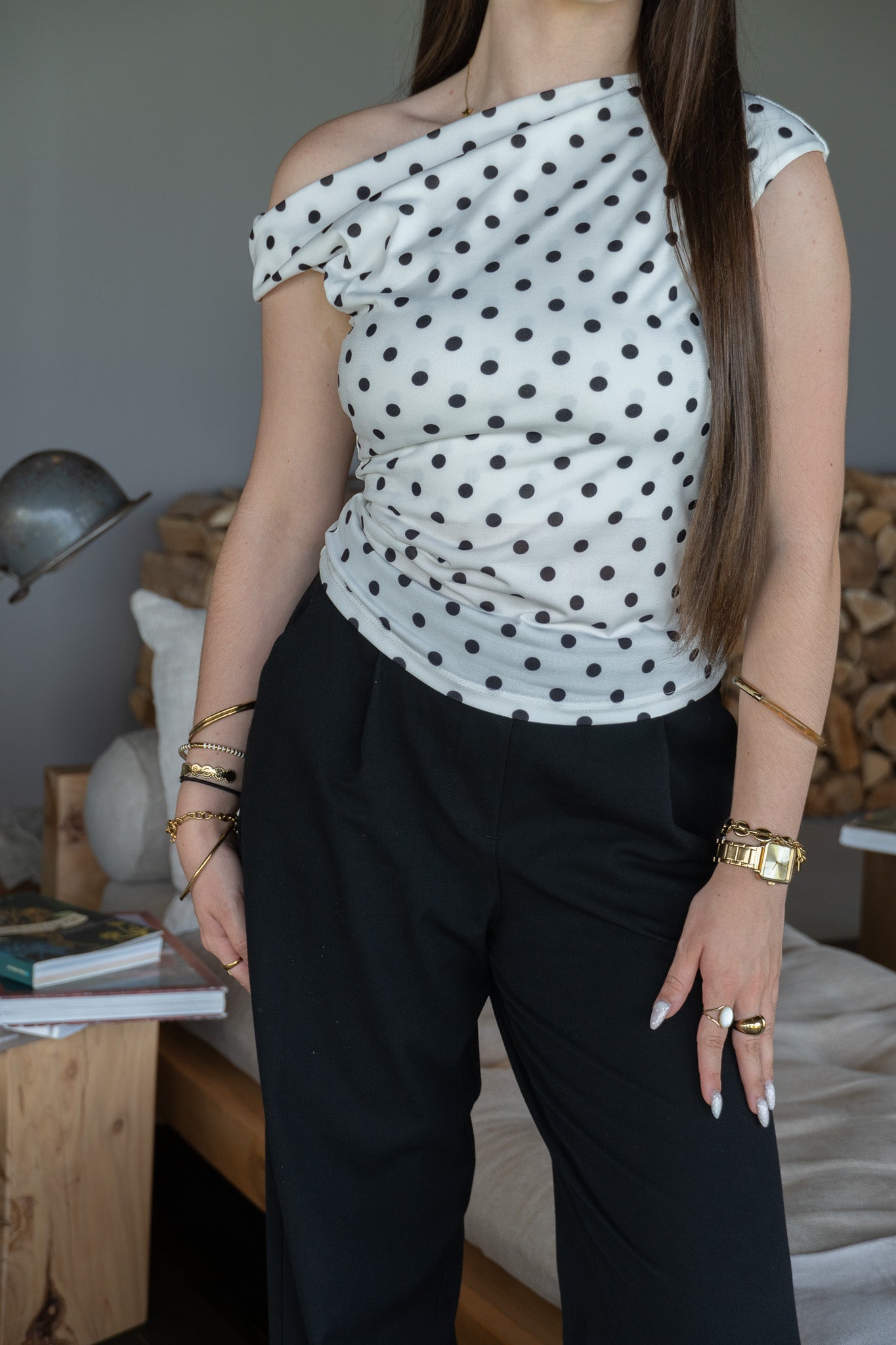 Top MIMI à pois