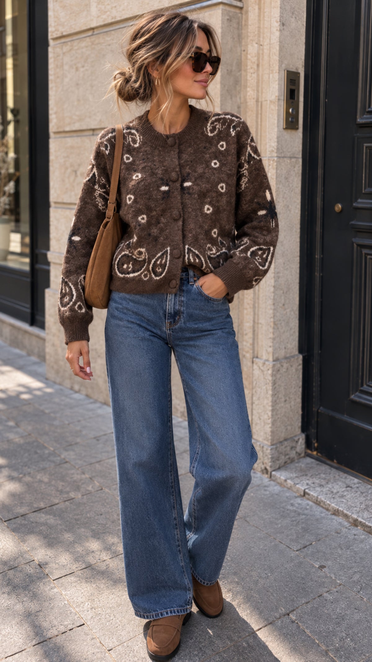 Gilet BANDANA marron