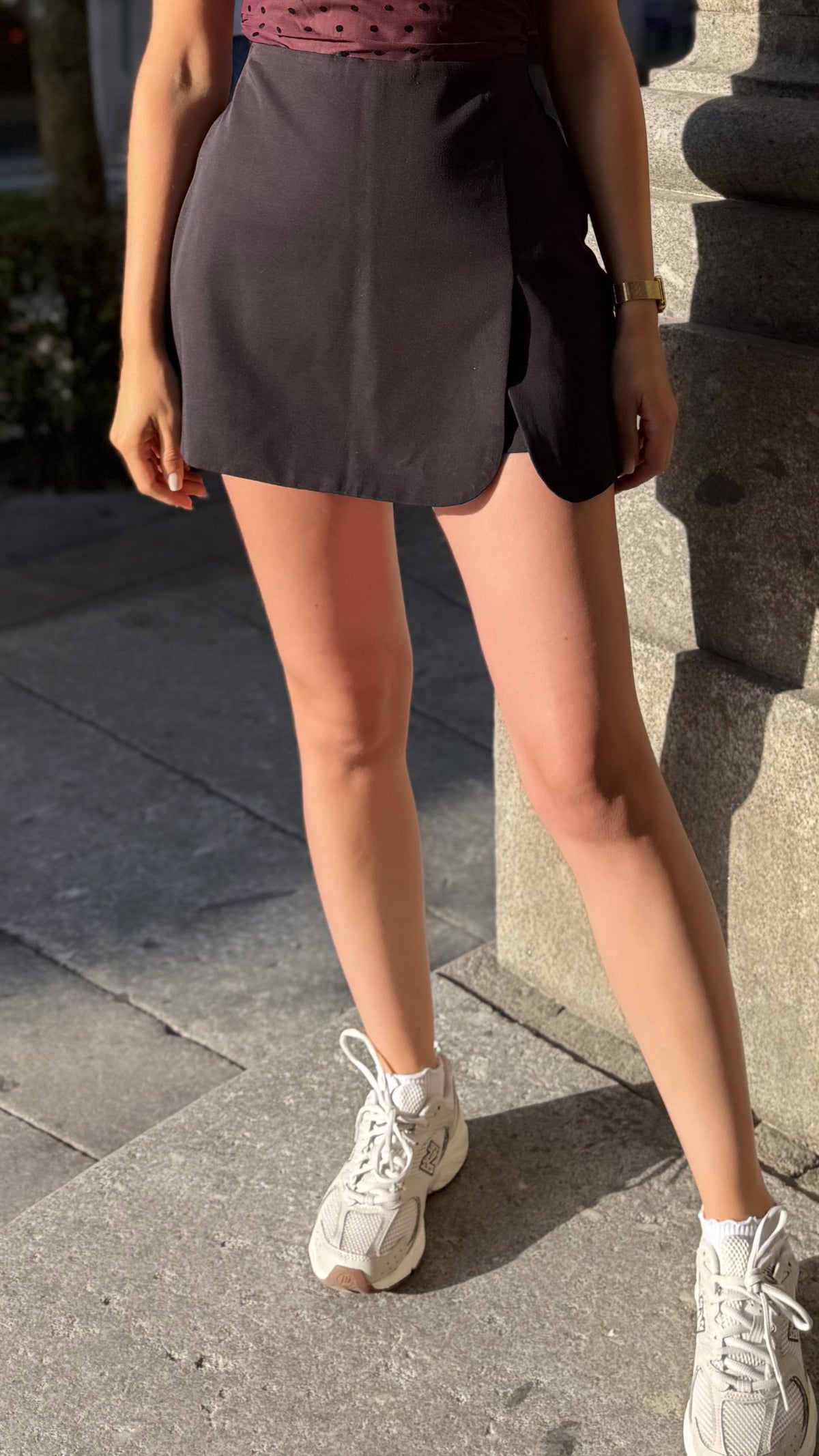 Jupe short JUNE noire
