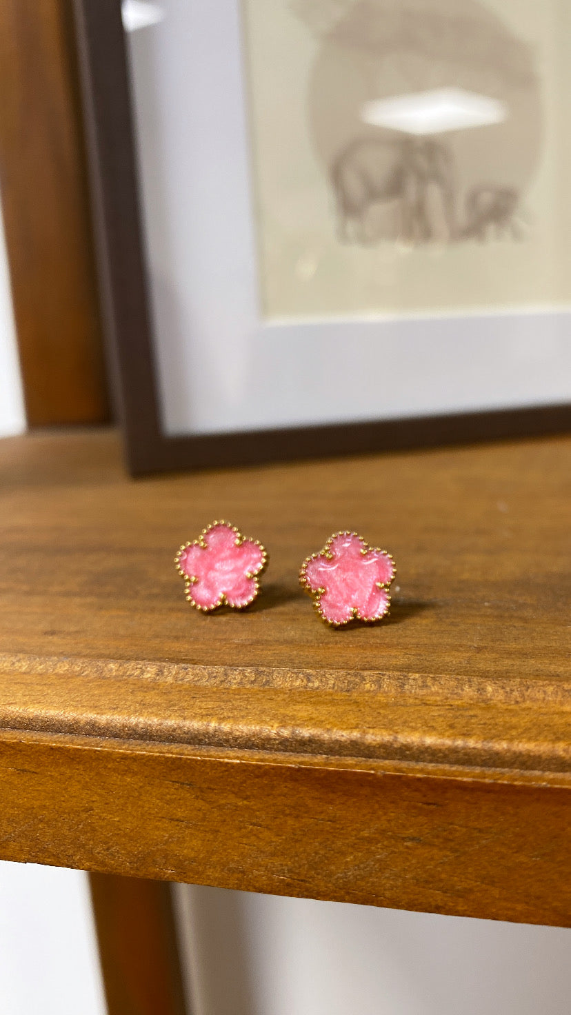 Boucles d'oreilles KIRA rose