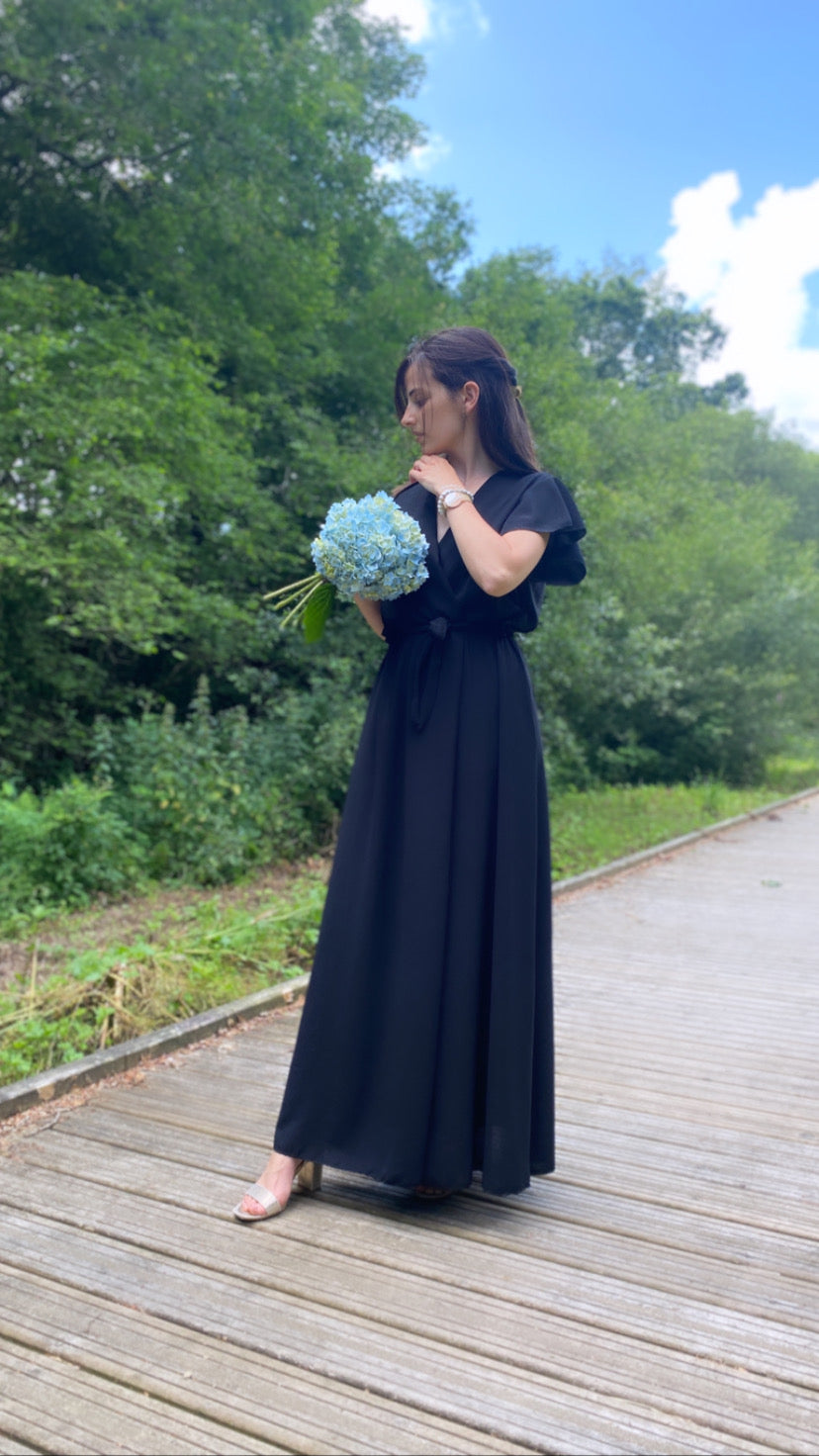 Robe longue SERENA noire